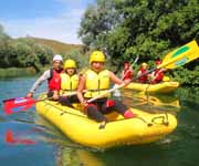rafting on the cetina river